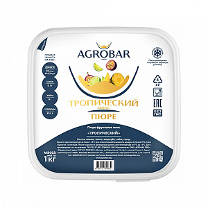 Пюре Тропический микс Agrobar (Агробар) замороженное, 1 кг